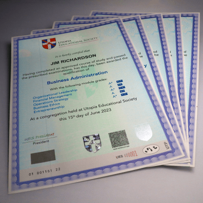 Education Certificates